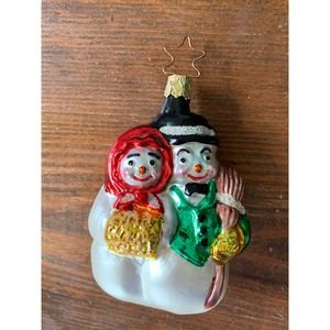 Whitehurst Imports Snowman Snow Woman Couple With Box